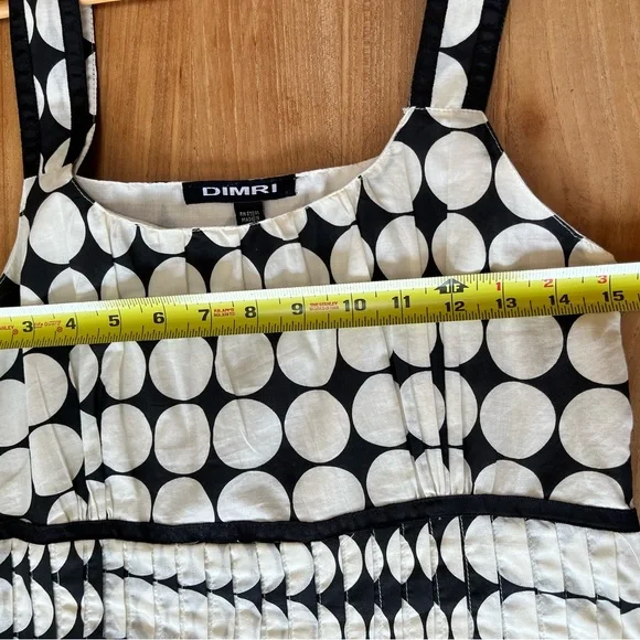 Dimri Black and White Polka Dot Sundress Size S Never Been Worn With Tags - Picture 8 of 9